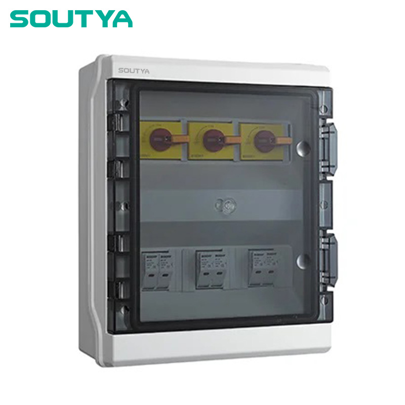 DC Isolator Box IP65 Περίβλημα Τρεις χορδές με ασφάλεια